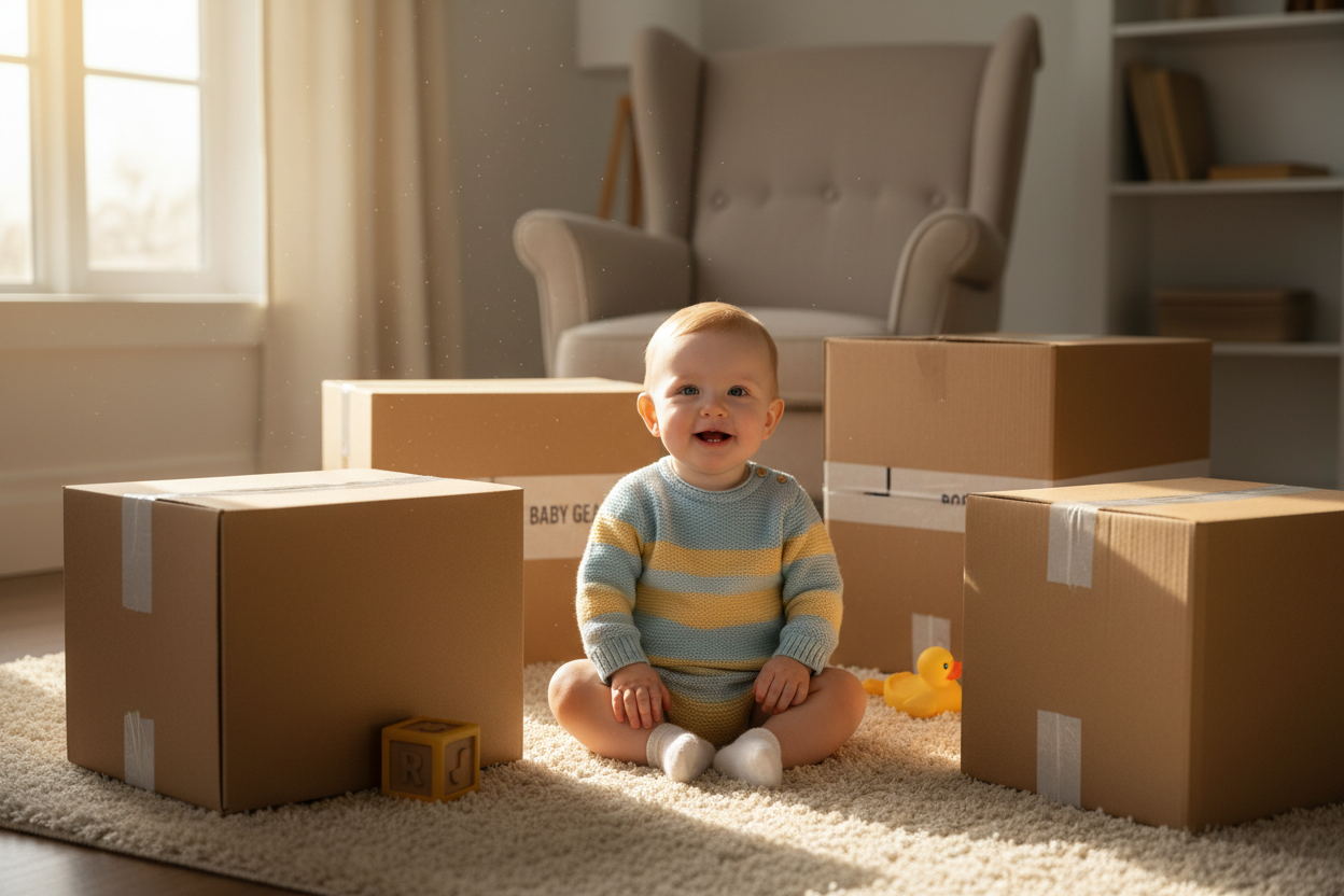 Unique baby gift with 4 deliveries